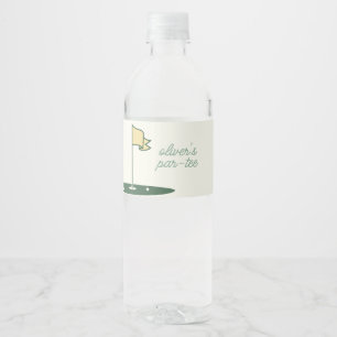 Par-Tee Golf Theme Water Bottle Label