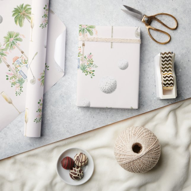 Par-Tee in Palm Springs | Golf Bachelorette Wrapping Paper (Crafts)