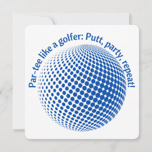 Par-tee like a golfer invitation