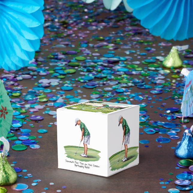 Par-Tee on the Green Golf Birthday Bash Favor Box (Party)