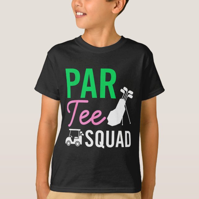 Par Tee Squad Funny Birthday Party Golf Player Fam (Front)