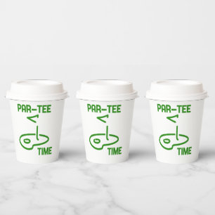 Par Tee Time Paper Cups