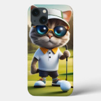 "Par-tee Time: The Cool Cat’s Golf Swing!"