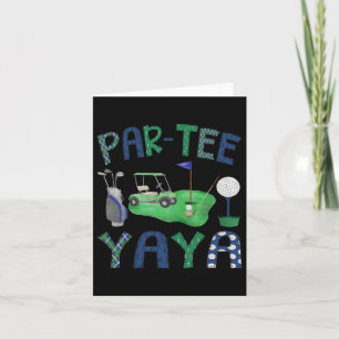 Par-tee Yaya Hole In One Birthday Golf Lover Party Card