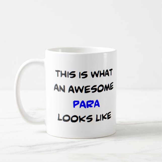 para, awesome coffee mug (Left)