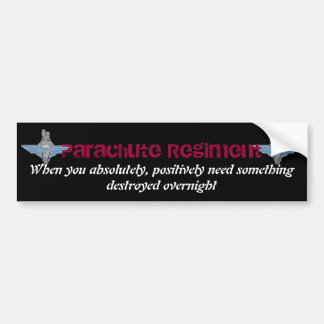 PARA-overnight Bumper Sticker