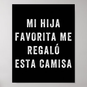 Para Papa E Hija Camisa Graciosa Para Papa Y Mama  Poster