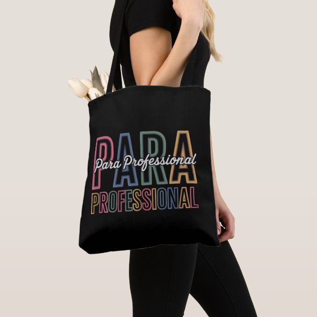 Para Paraprofessional Paraeducator First Day Back Tote Bag (Close Up)