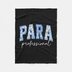 Para professional teacher back to school first day fleece blanket