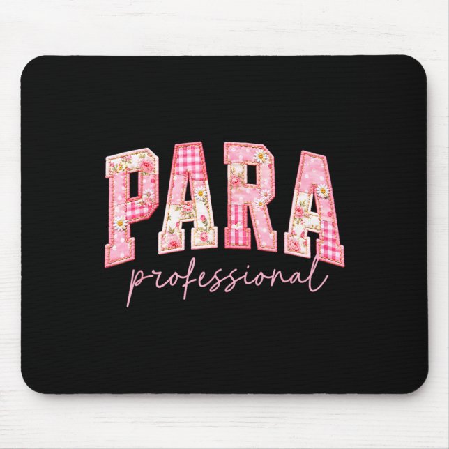 Para professional teacher back to school first day mouse pad (Front)