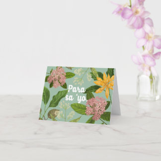 "Para sa 'yo" (For you) Philippine Flowers Card
