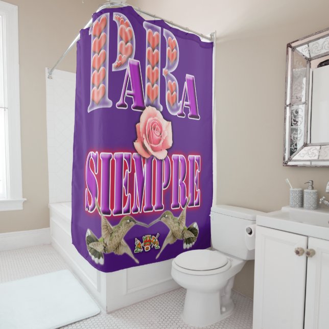 Para Siempre Shower Curtain (In Situ)