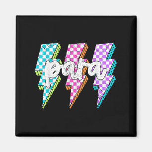 Para Squad Paraprofessional Teacher Lightning Bolt Magnet
