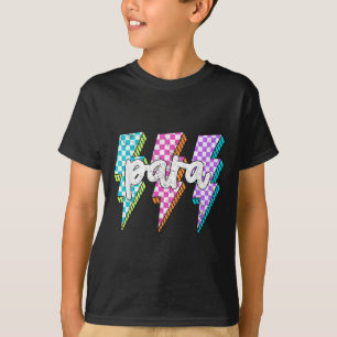 Para Squad Paraprofessional Teacher Lightning Bolt T-Shirt