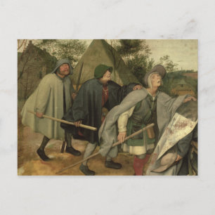 Parable of the Blind, detail of three blind Postcard
