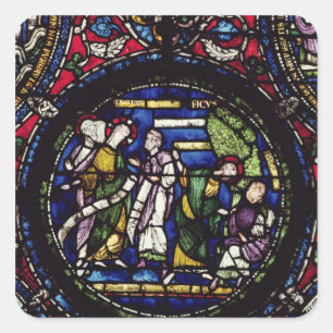 Parable of the Fig Tree, 12th Century Square Sticker