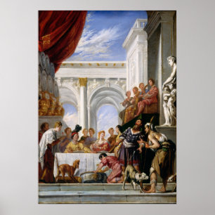 Parabole de Lazare, Domenico Fetti Poster des Beau