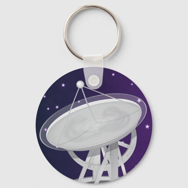 Parabolic Antenna Keychain (Front)