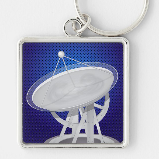 Parabolic Antenna Keychain (Front)