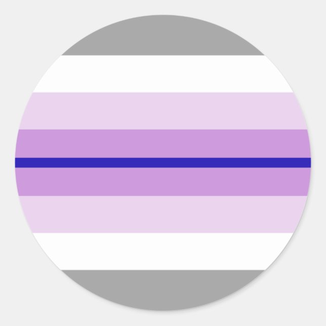 paraboy pride flag classic round sticker (Front)