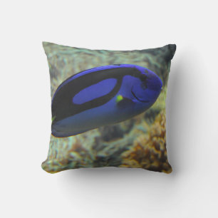 Paracanthurus hepatus throw pillow