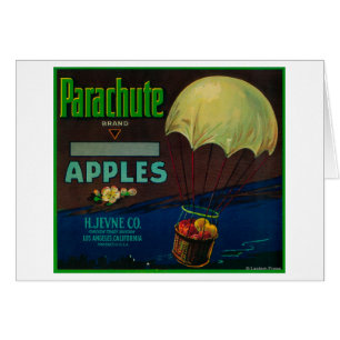 Parachute Apple Crate Label