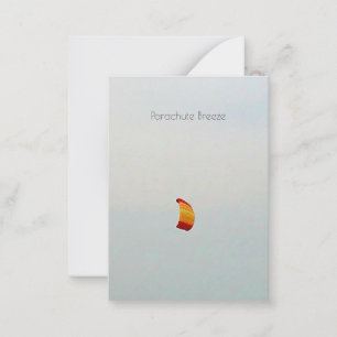 Parachute Breeze Custom Notecard