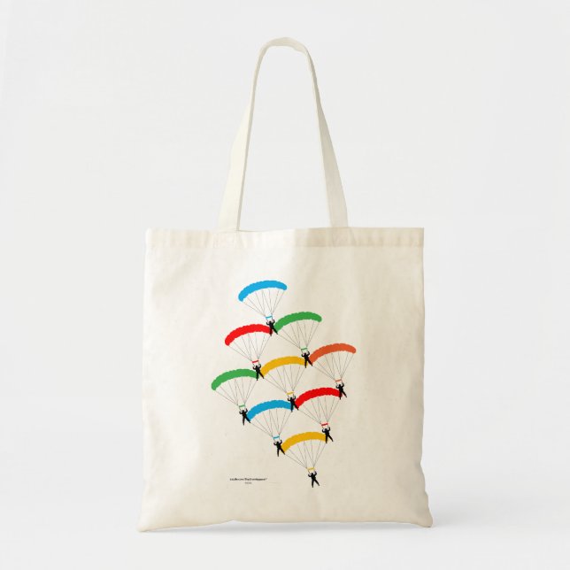 Parachute Formation Tote Bag (Front)