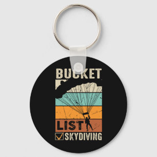 Parachute Jump Skydiver Instructor Bucket Lists Sk Keychain