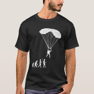Parachute Jumper Evolution Statement Vintage T-Shirt
