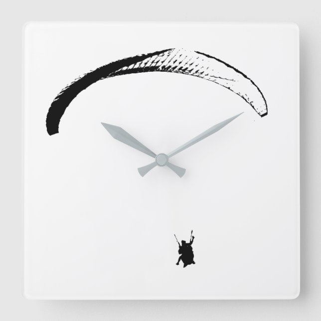 Parachute noir et blanc - Horloge (Recto)
