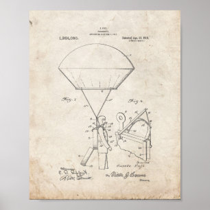 Parachute Patent - Old Look Poster