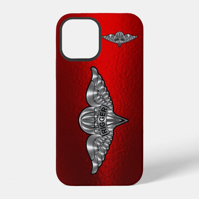 Parachute Rigger Customized Wings iPhone Case (Back)