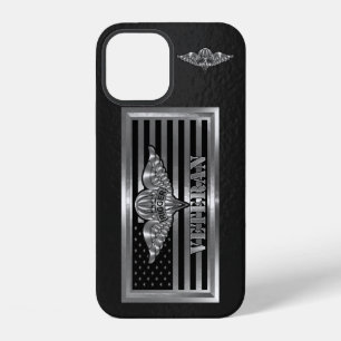 Parachute Rigger Veteran Steel Flag iPhone 12 Case