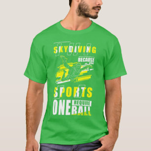 Parachute Skydive Flying Sports friends T-Shirt