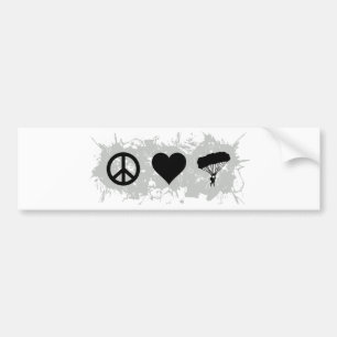 Parachuting Bumper Sticker