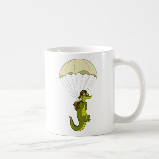 Parachuting Gator Mug (Right)