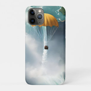Parachuting Over Niagara Falls In A Basket, iPhone 11 Pro Case