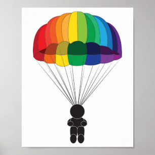 Parachuting Poster