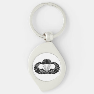 Parachutist badge keychain