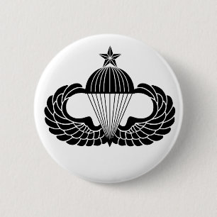 Parachutist badge, Senior 2 Inch Round Button