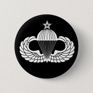 Parachutist badge, Senior 2 Inch Round Button