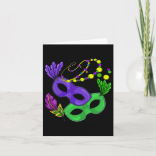 Parade Beads Carnival Masquerade Women Gift Mardi Card