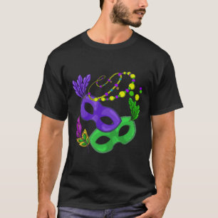 Parade Beads Carnival Masquerade Women Gift Mardi T-Shirt