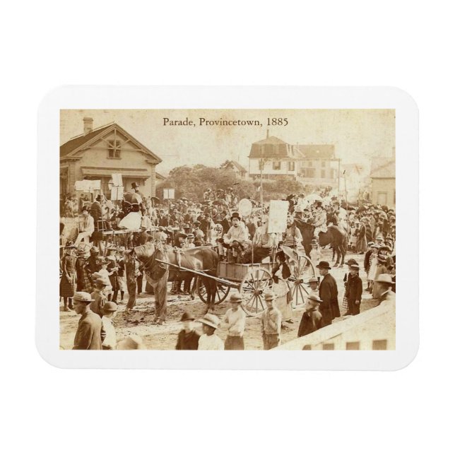 Parade, Provincetown, 1885 Vintage Magnet (Horizontal)