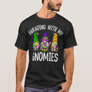 Parader Avec Mes Gnomies Mardi Gras TShirt