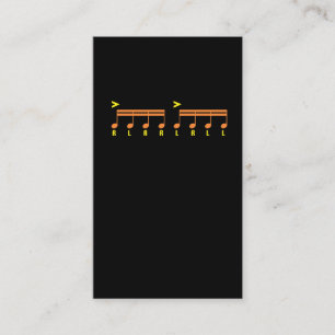 Paradiddle Drummer Sheet Music Drumming Business Card