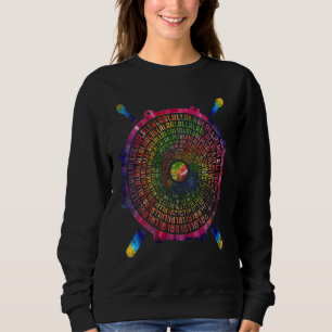 Paradiddle Variations Drummer Drumming Tie Dye Dru Sweatshirt