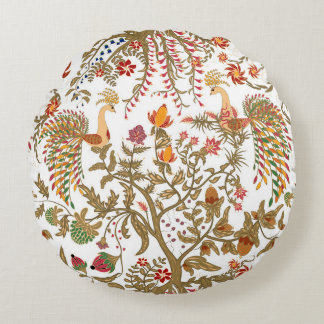 Paradiesvögel, Vögel Round Pillow
