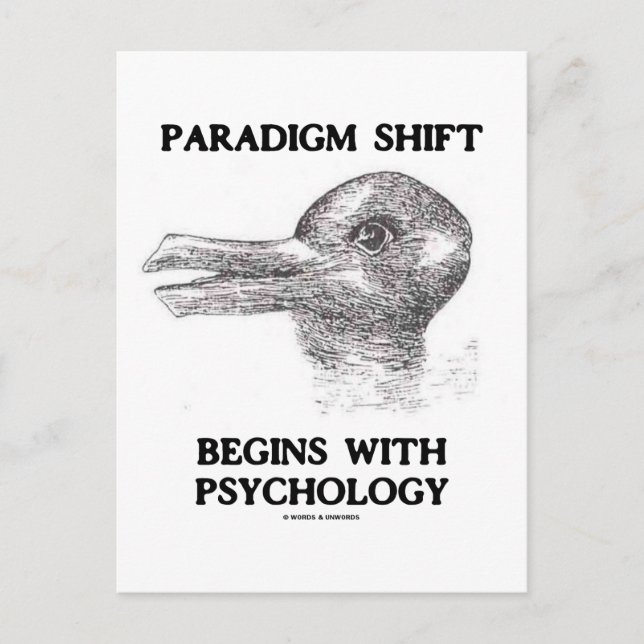 Paradigm Shift Begins With Psychology Postcard (Front)
